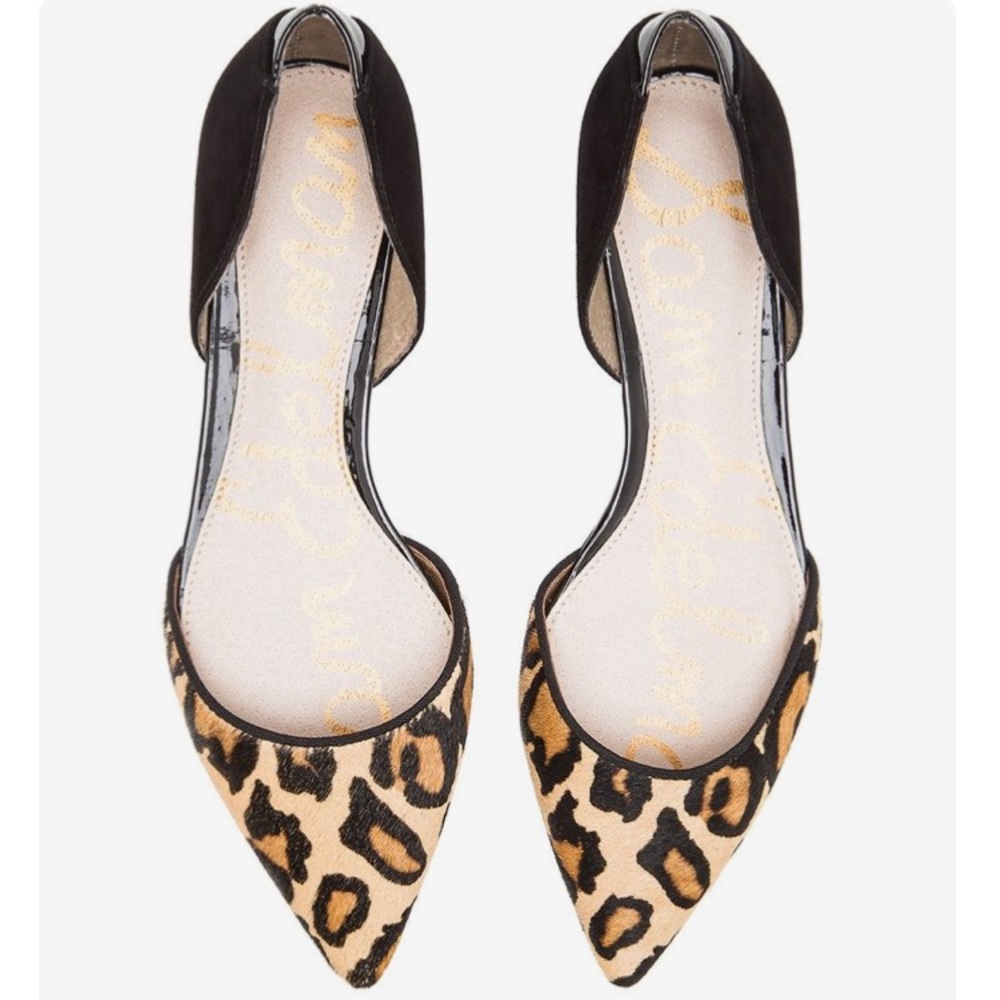 Sam Edelman Riley Pony Hair Leopard Flats